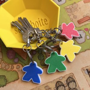 Pack 4 porte-clés Meeple