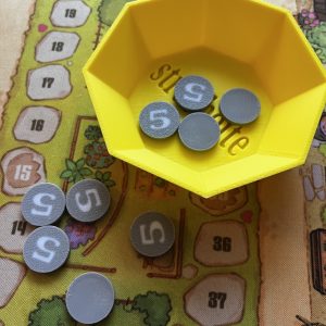 Jeton argent valeur 5