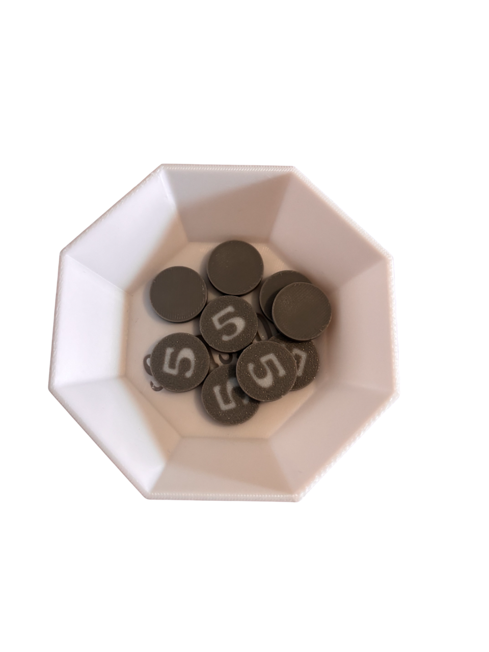 Jetons argent valeur 5