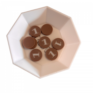 Jetons bronze valeur 1